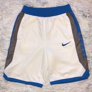 Nike Dri-Fit Shorts Children’s Large White Blue
